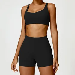 Women's Seamless Long Sleeve Yoga Set - 2-Piece Fitness Activewear - S (Advanced Black Set-1)