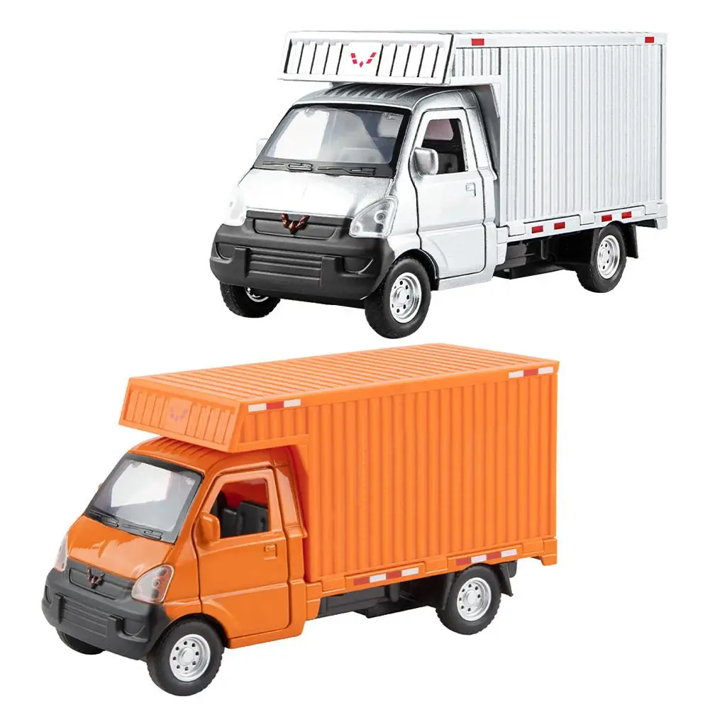 

1:32 Scale Simulation Car Model For Wuling Rongguang Alloy Pull Back Car With Sound Light For Children Gifts Decoration