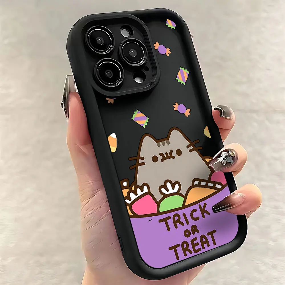 Charming Pusheen Cat-Themed Phone Case