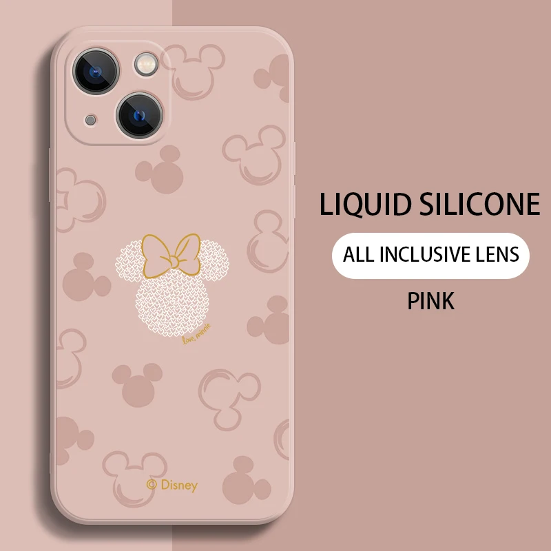 Phone Case For iPhone 11 12 13 Pro MAX Mini 6 6S 7 8 Plus X XR XS MAX SE 2020 5 Soft Silicone TPU Mickey Anime Funda Back Cover iphone 13 pro max case