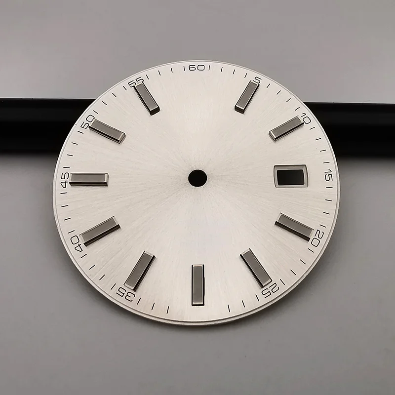 Quadrante Dell'Orologio Bianco Argento Per 41Mm Datejust 126334, Adatto Al Movimento 3235, Sostituzione Dell'Orologio Aftermarket