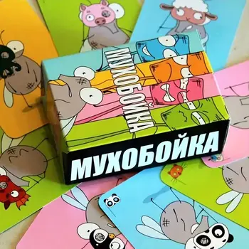 Gioco da Tavolo Russo 'Hilarious Fly Swatter' - Divertente Gioco di Reazione Veloce per 2-6 Giocatori, Intrattenimento per Feste in Famiglia