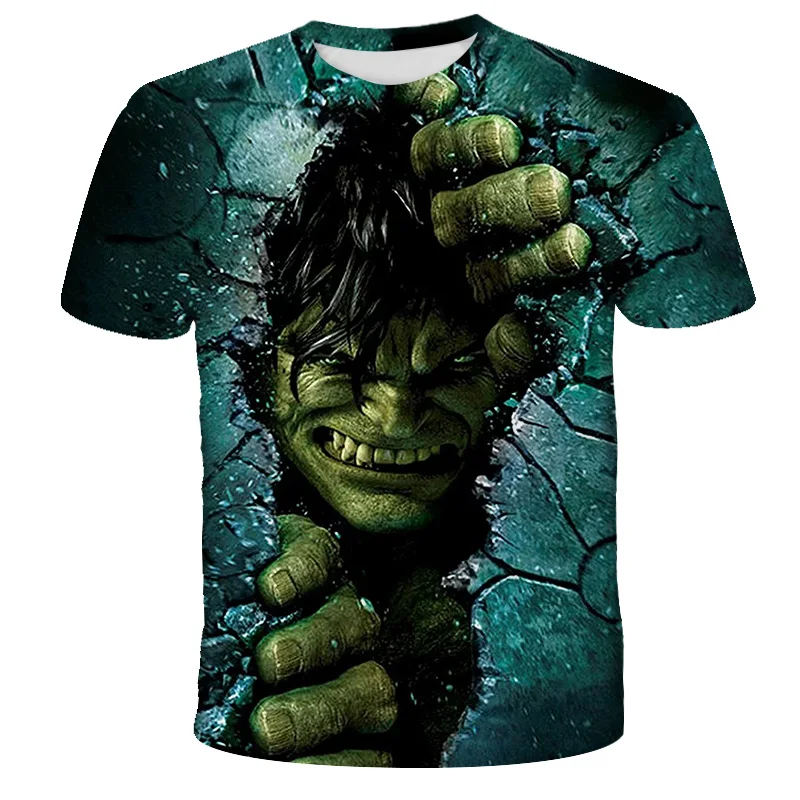 Marvel Super Hero Hulk T-shirt Boys Clothing Children's T-shirts Spiderman T Shirt Kids Tops Tees Summer Short Sleeve Tee 3