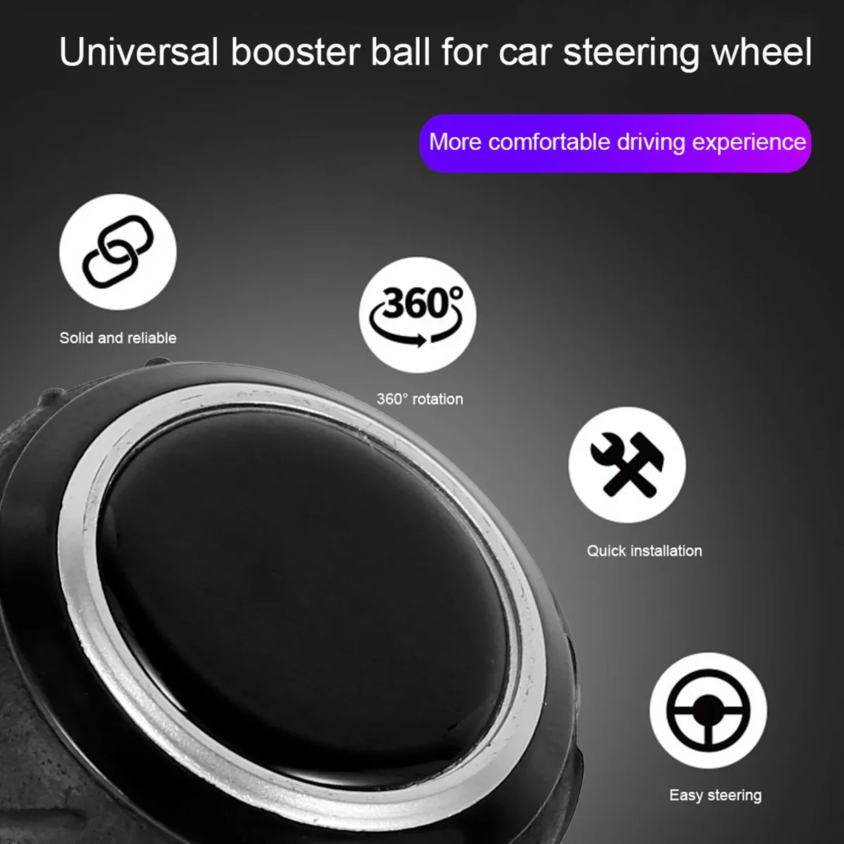 Universal Steering Wheel Power Handle Spinner Knob
