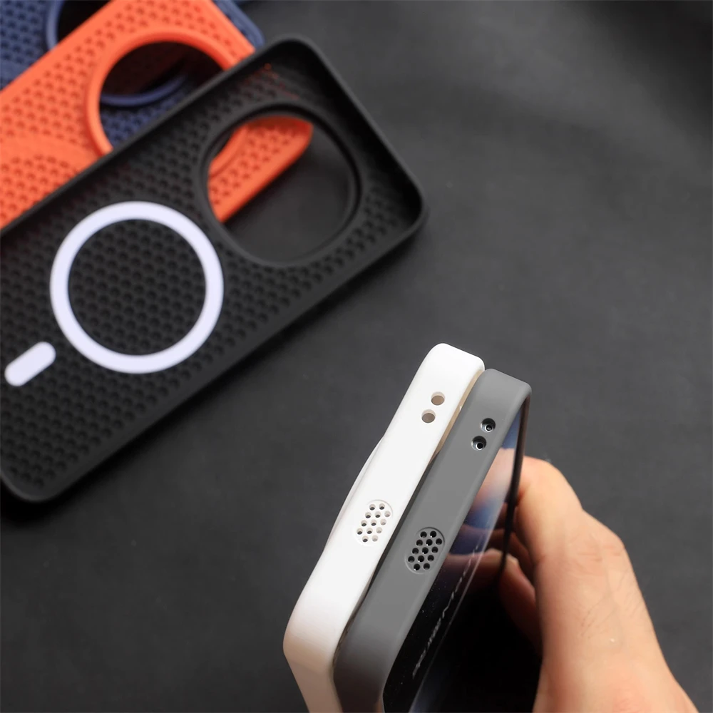 3D Stereo Magnetic Cooling Shockproof Matte Case with Heat Dissipation
