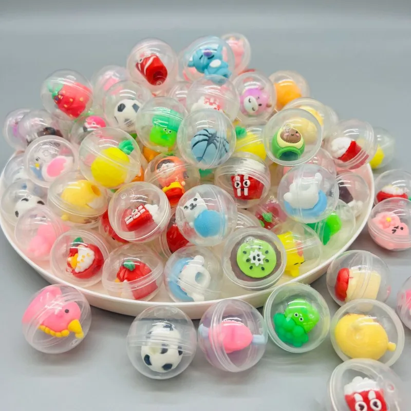 32mm Transparent Twisted Egg Capsule Ball Mini Claw Machine Toys Accessories Kids Cartoon Arcade Crane Doll Machine Prize Gifts 3