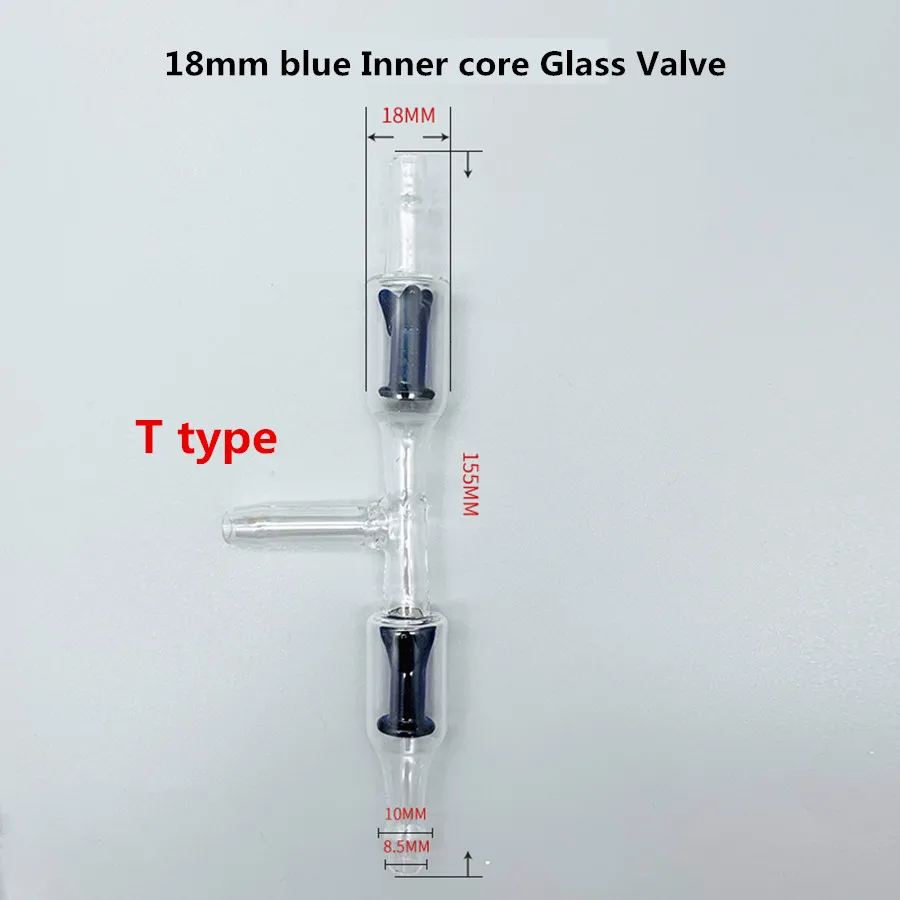 

T Type Blue Core Piston Glass Valve Magnetic Pump Filling Machine Accessories 18mm