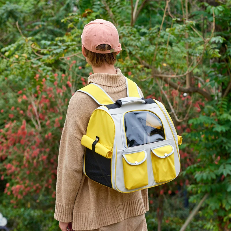 PET CARRIER BAG PET CARRIER BACKPACK PET BAG SMALL CAT DOG PET OUTDOOR TRAVEL CARRIERS BAG BREATHABLE BACKPACK