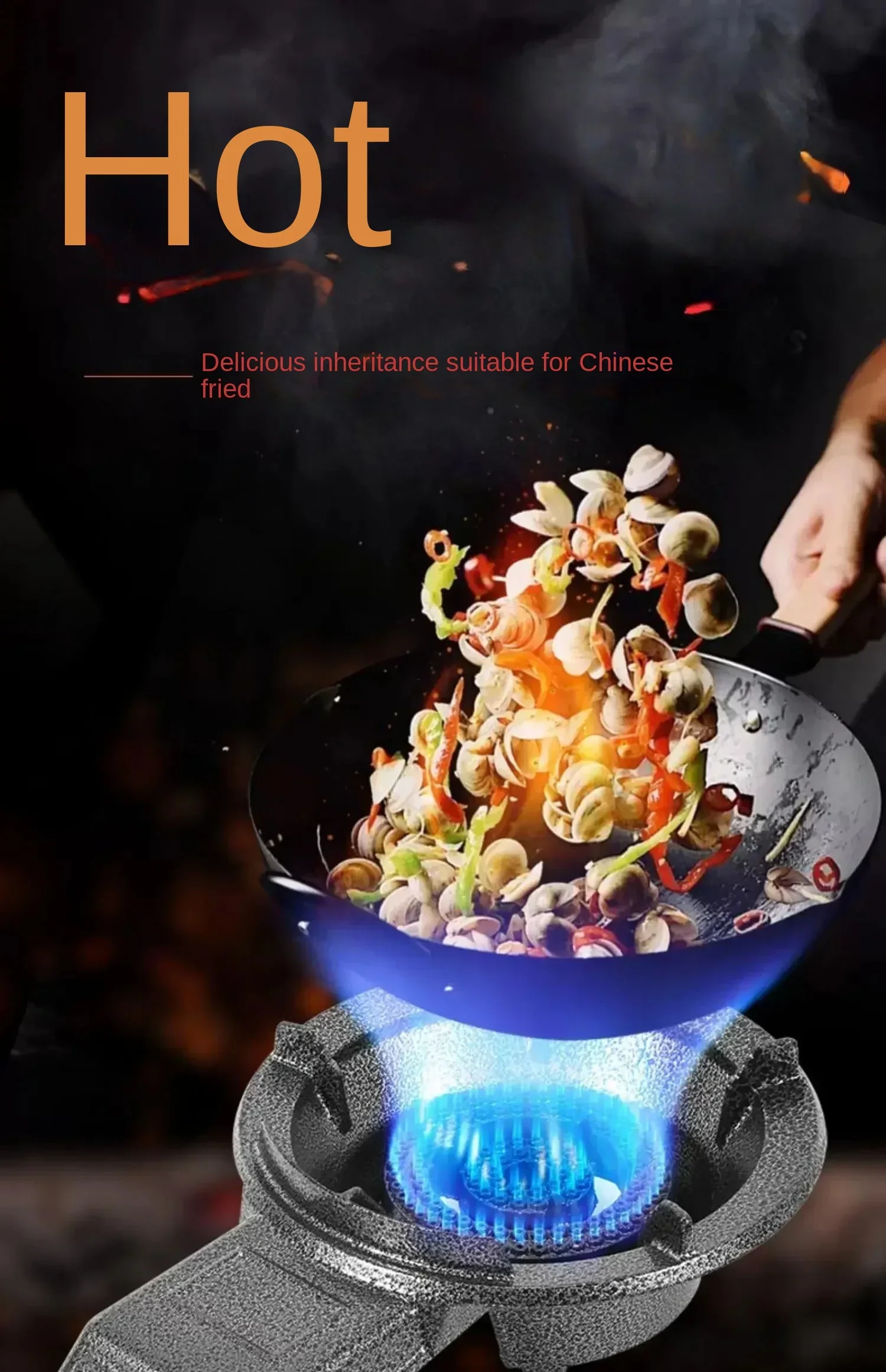Powerful Gas Stove for Home and Commercial Cooking-Compatible with Natural Gas and LPG