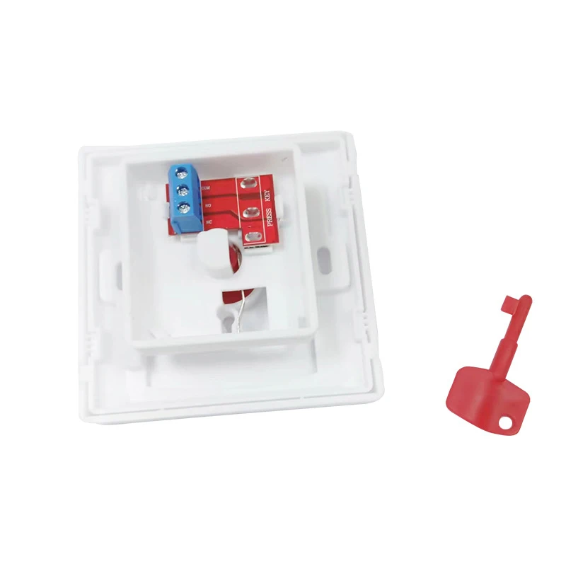 10pcs Wired Emergency Panic Switch With Manual Key Reset Button For Security Alarm System DC12V NO/NC/COM