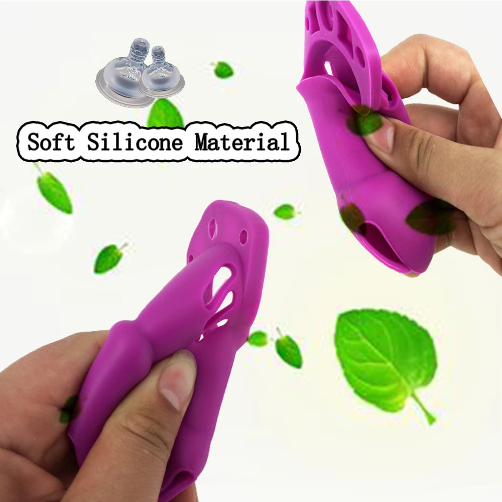 Silicone Male Chastity Cage Device With 5 Penis Rings Cock Lock Detachable BDSM Abstinence Adult Sex Toys For Men Couples