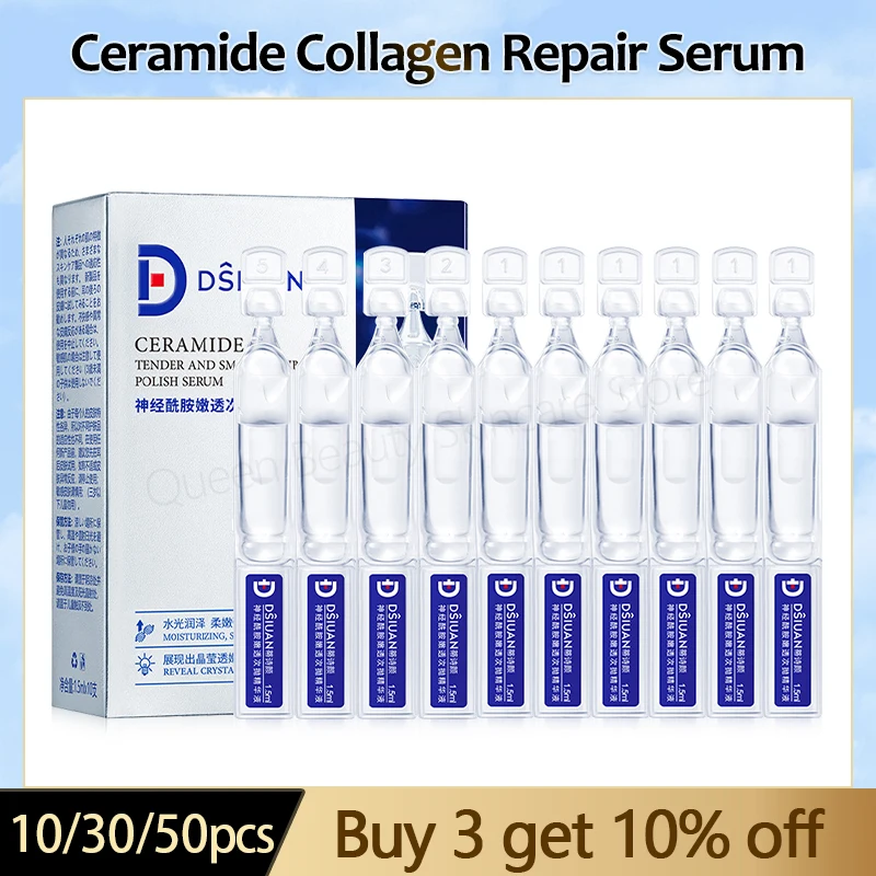 

Ceramide Repair Skin Barrier Serum Collagen Moisturizing Anti-Aging Essence Whitening Brighten Tighten Korean Skincare Products