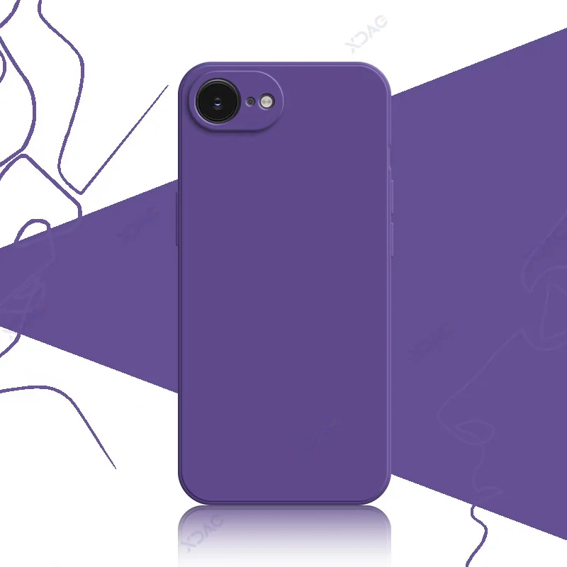 Premium 360° Soft Luxury Silicone Back Cover - Waterproof Square Design