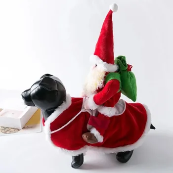 Santa Riding Dog Costume 1