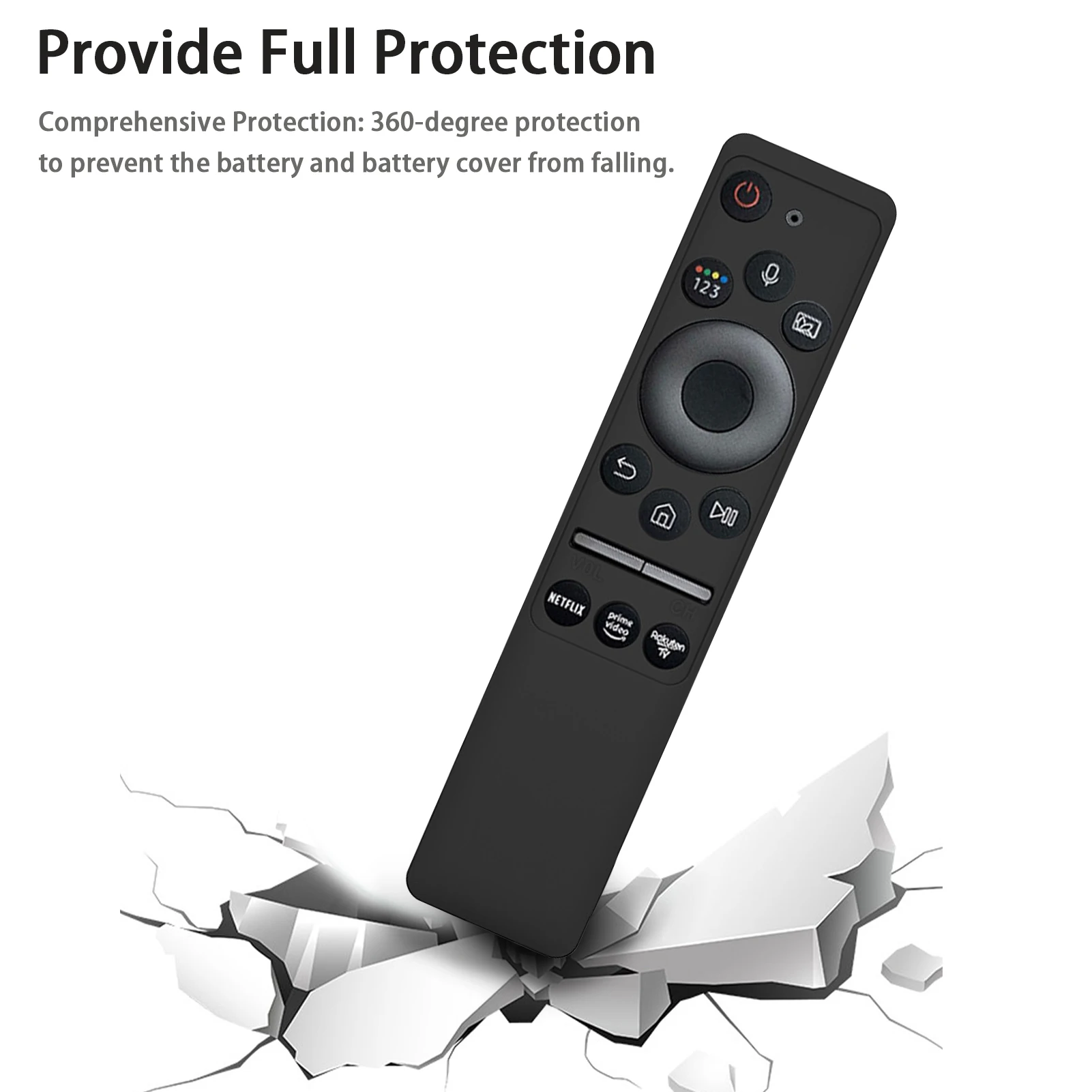 Silicone Soft Shockproof Case for Samsung Smart TV BN59-01312A/01312B Smart Remote Control Replacement Cover Case #WO silicone remote case silicone remote cover silicone remote sleeve remote controller cover silicone case protector