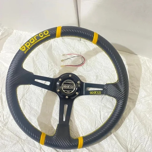 Jdm sp momo lenkrad 14 zoll tiefe schale carbon leder rallye