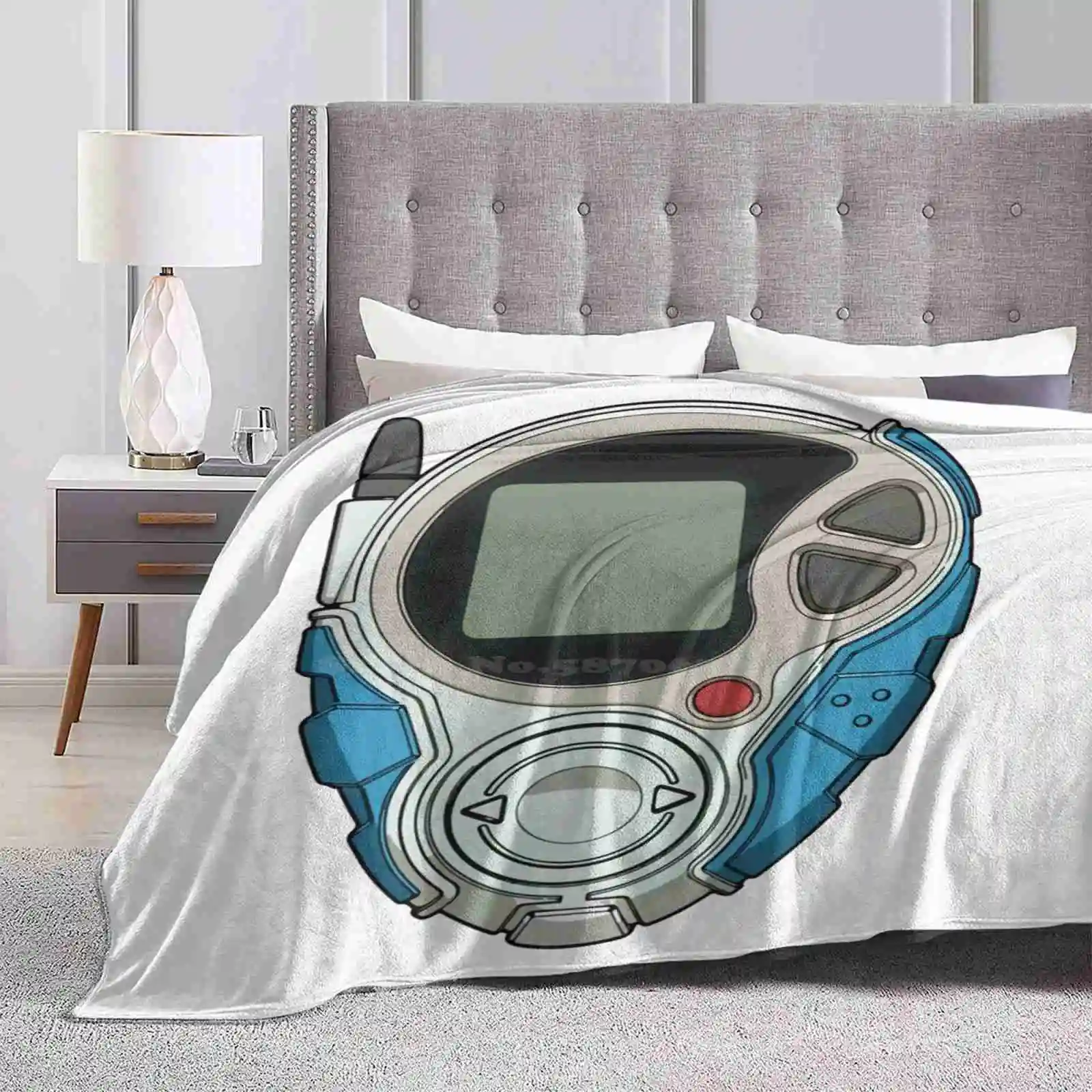 Coperta Digivice Davis D-3 Coperta Portatile Da Viaggio Morbida E Calda Davis Motomiya Daisuke Motomiya Digimon Adventure 02 Digimon