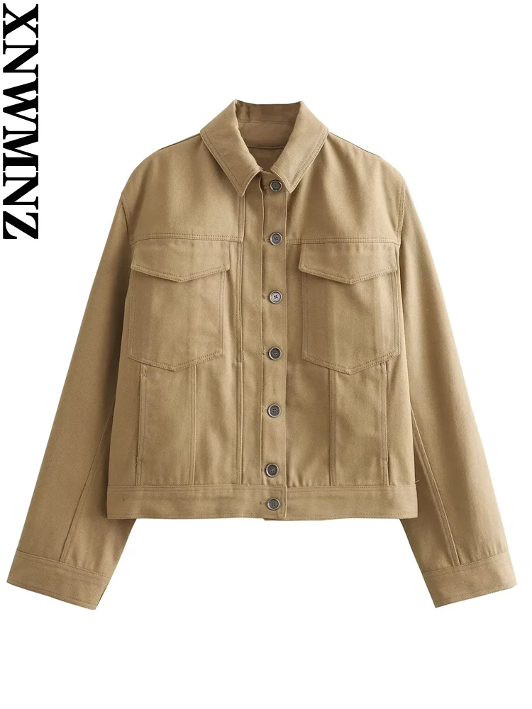 

XNWMNZ Women's Fashion 2023 Pocket Long sleeved Jacket or Belt Mid Waist Long Pants High Street Female Chic Two Piece Set