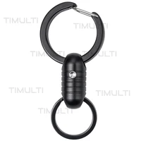 TIMULTI Round Carabiner Clip,and Magnetic Quick Release Keychain,Detachable Rotatable Key Chain Connector 1