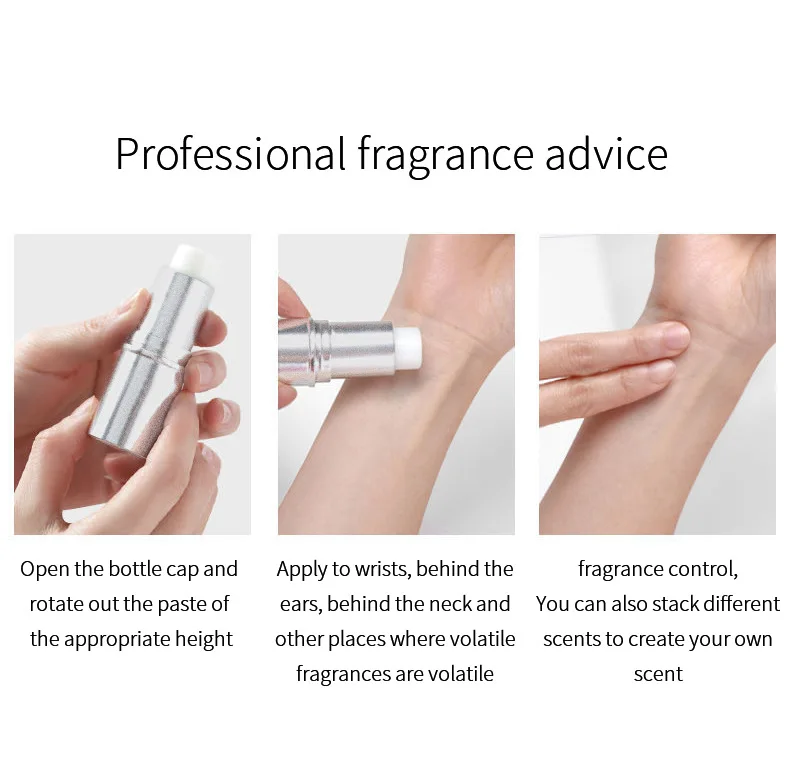 1 pcs LessxcocoSolid perfume stick exquisite and portable creative play fragrance invert paris and the forbidden rose