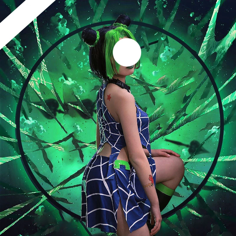 

JoJo‘s Bizarre Adventure Jolyne Cujoh Cosplay Costume Outfits Woman Vest Pants Set Halloween Carnival Party Disguise Clothes