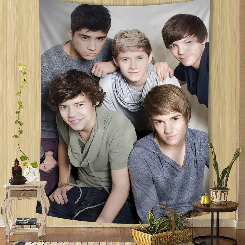 O-one Band Directions Music Tapestry Art Printing Science Fiction Room Home Wall Decor tapestry decor