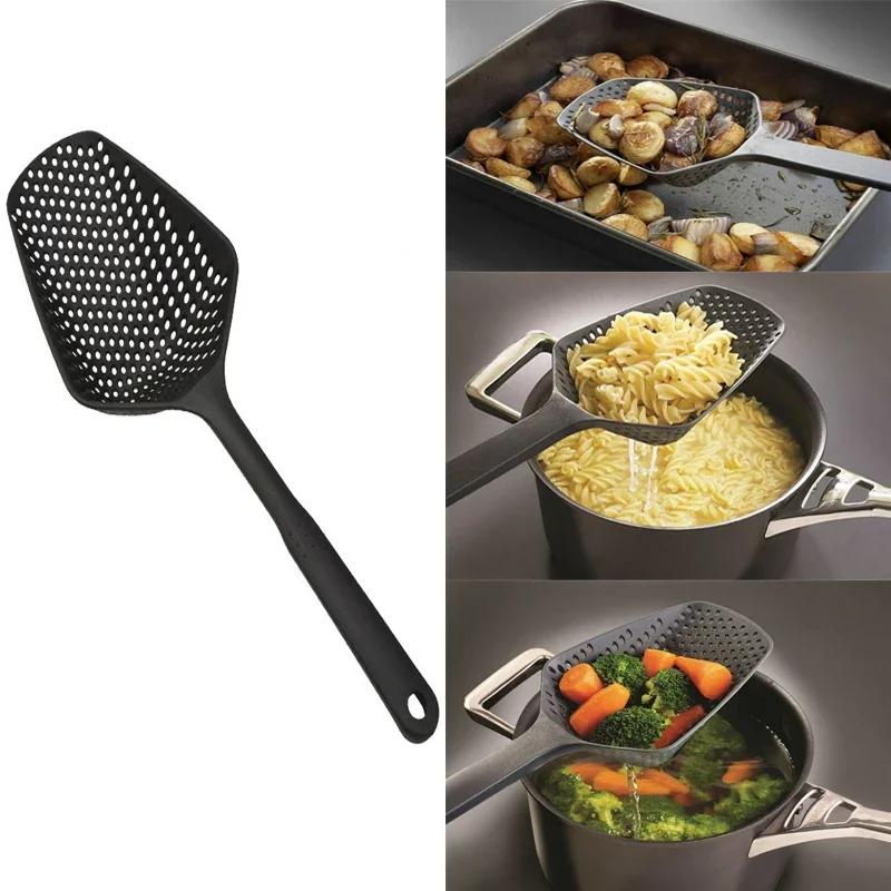 

Creative Cooking Shovels Food Strainer Scoop Nylon Spoon Drain Gadgets Large Colander Soup Filter Household Kitchen Accessories