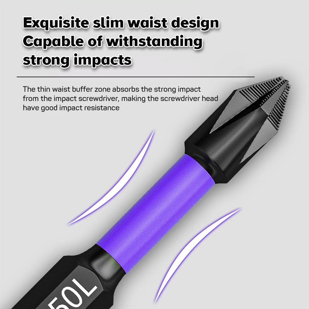 Anti-shock Strong Magnetic Screwdriver Bits D1 High Hardness Batch Head Non-slip Impact Driver Bit Sets Power Drilling Tools Precision Screwdriver Set