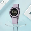 NAVIFORCE High Quality Woman Watch 50m Waterproof LCD Digital Display Electronic Wristwatch for Women Silicone Band Female Clock 1