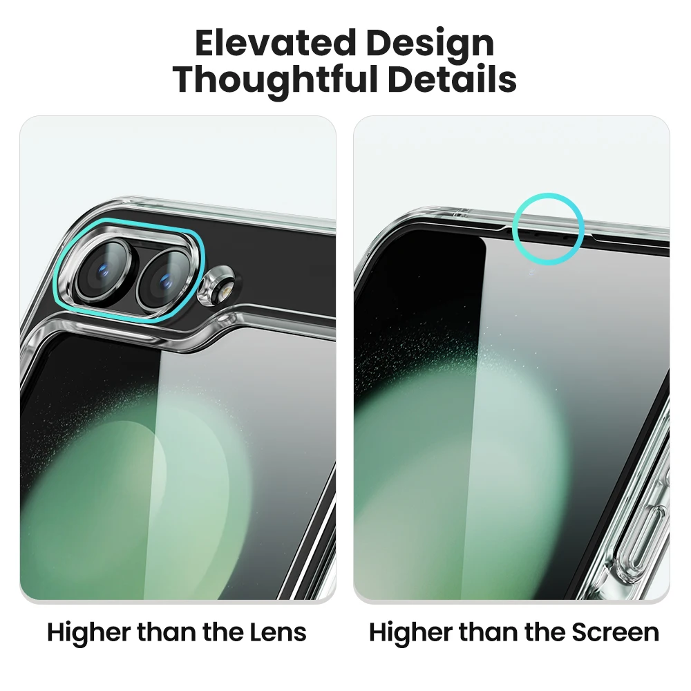 Toocki Transparent TPU Shockproof Phone Case Cover