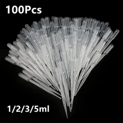100 - Pack Disposable Graduated Pipette Droppers for Laboratory and Makeup Use
