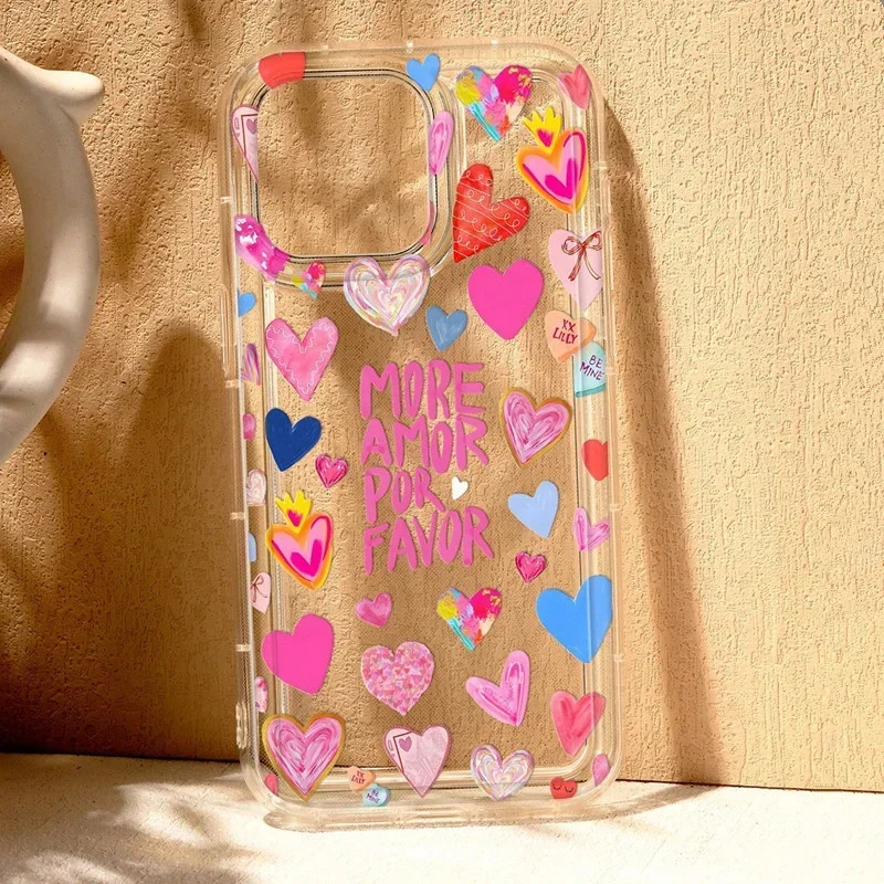 Floral Love Heart Protective Phone Case