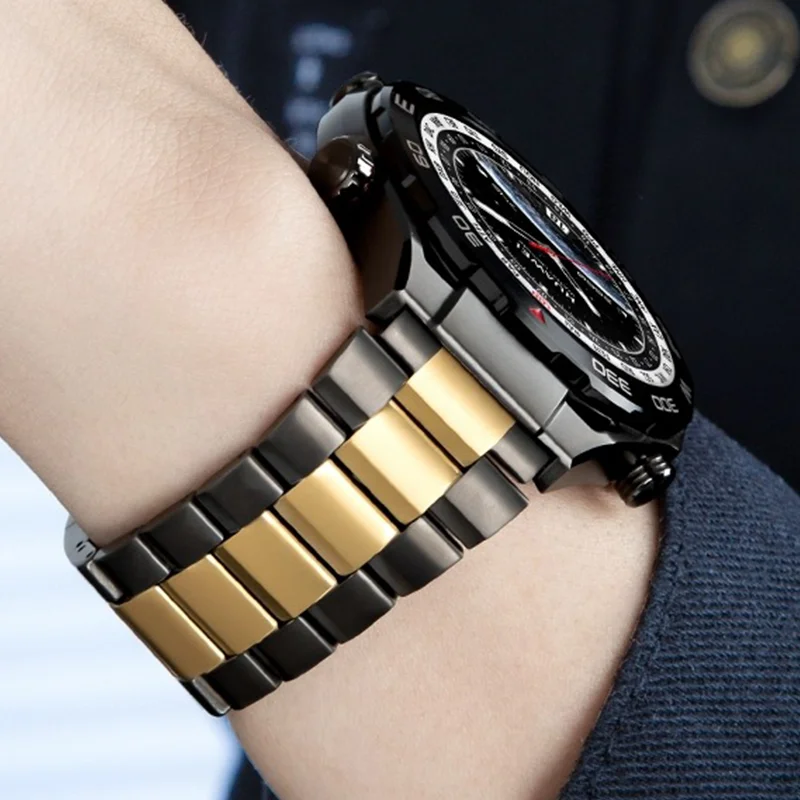 Luxury Titanium Metal Strap: Premium Business Bracelet Wristband 22mm Ultimate Link Design