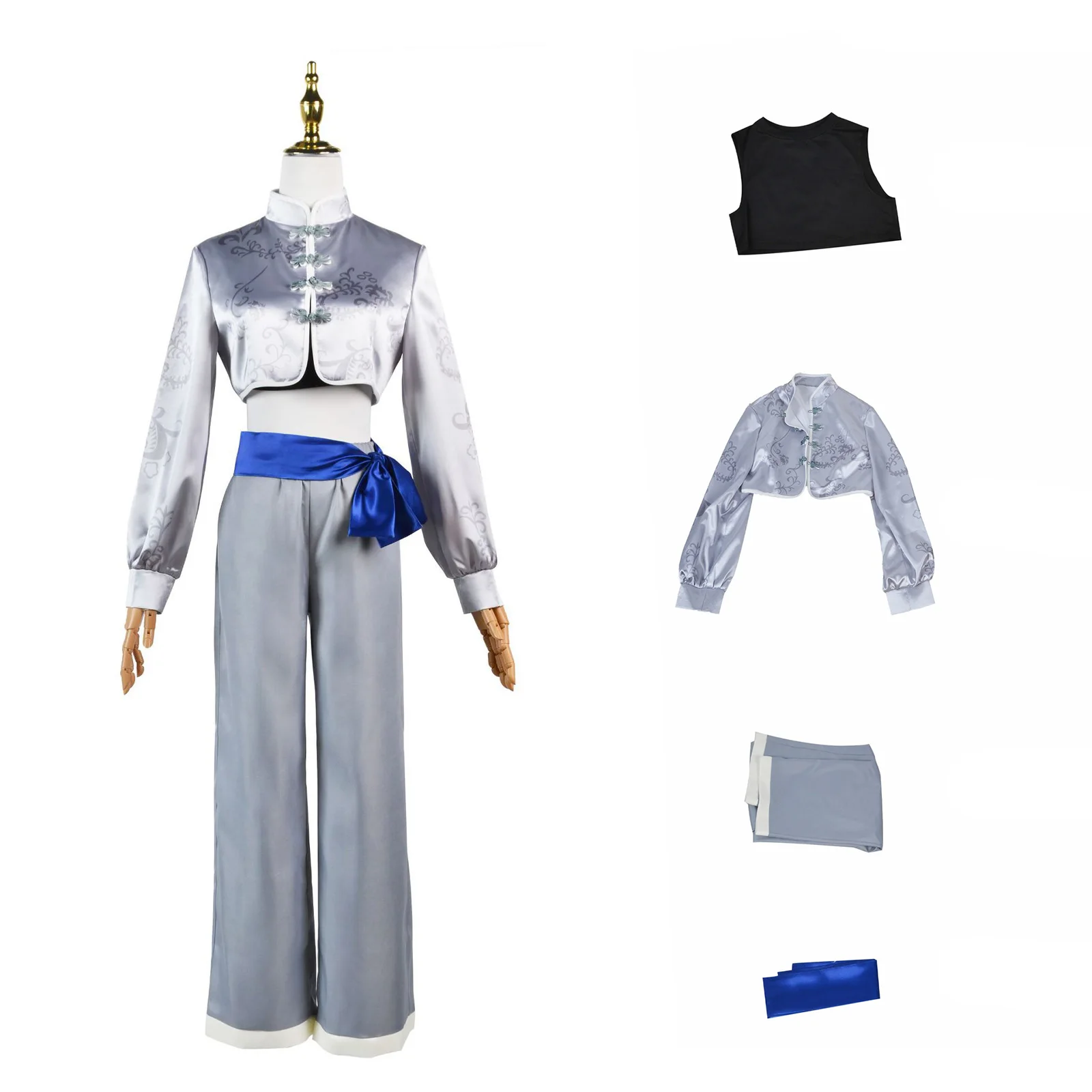 Disfraz de Anime Blue Lock para cosplay de Isagi Yoichi Bachira Meguru Seishiro Nagi, traje chino antiguo de Kung Fu Tang, traje para Halloween