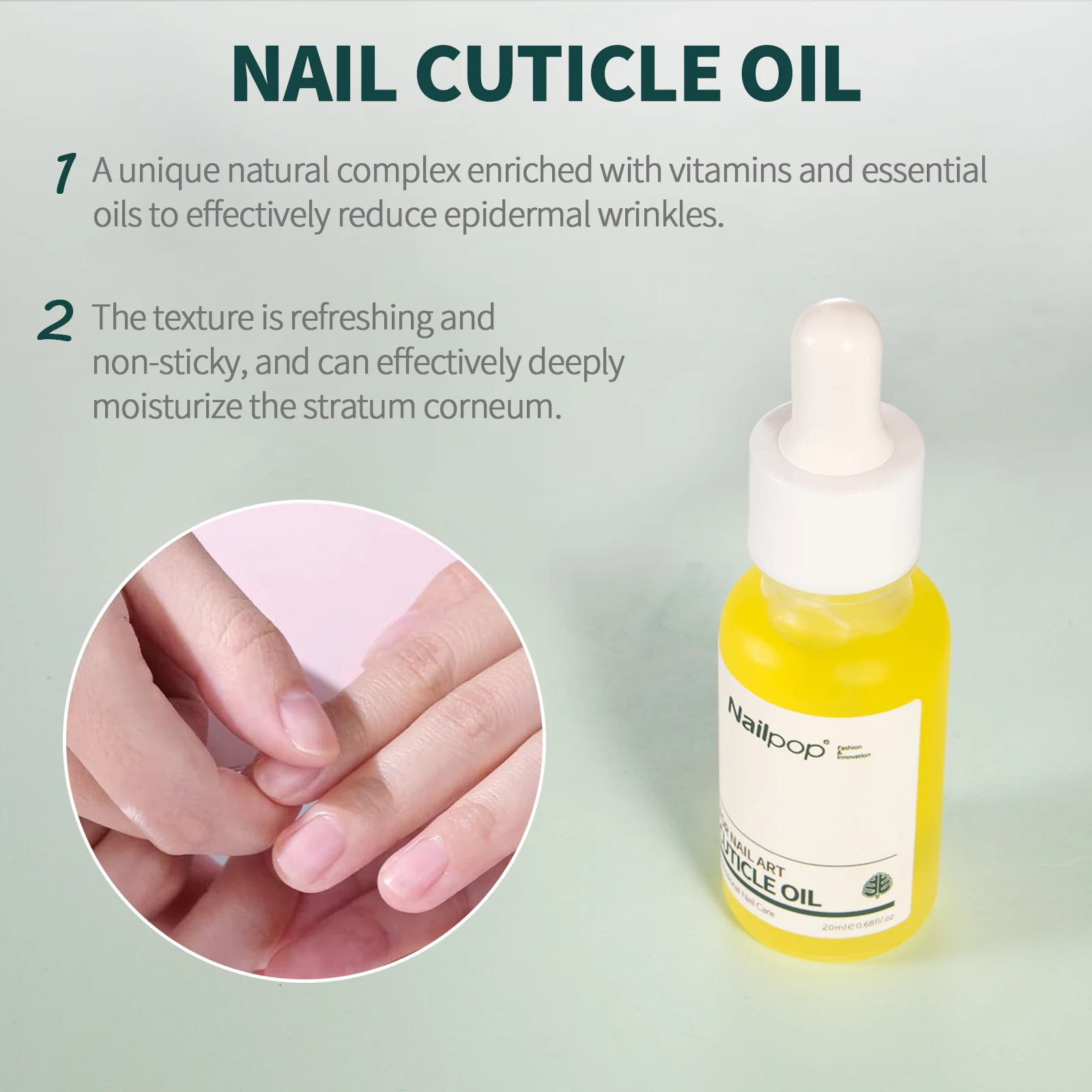 Nailpop Cuticle Oil and Cuticle Remover Set Professional 2 in 1 Nail Care Kit For Strengthener Soften Repairng Manicure nail care kit