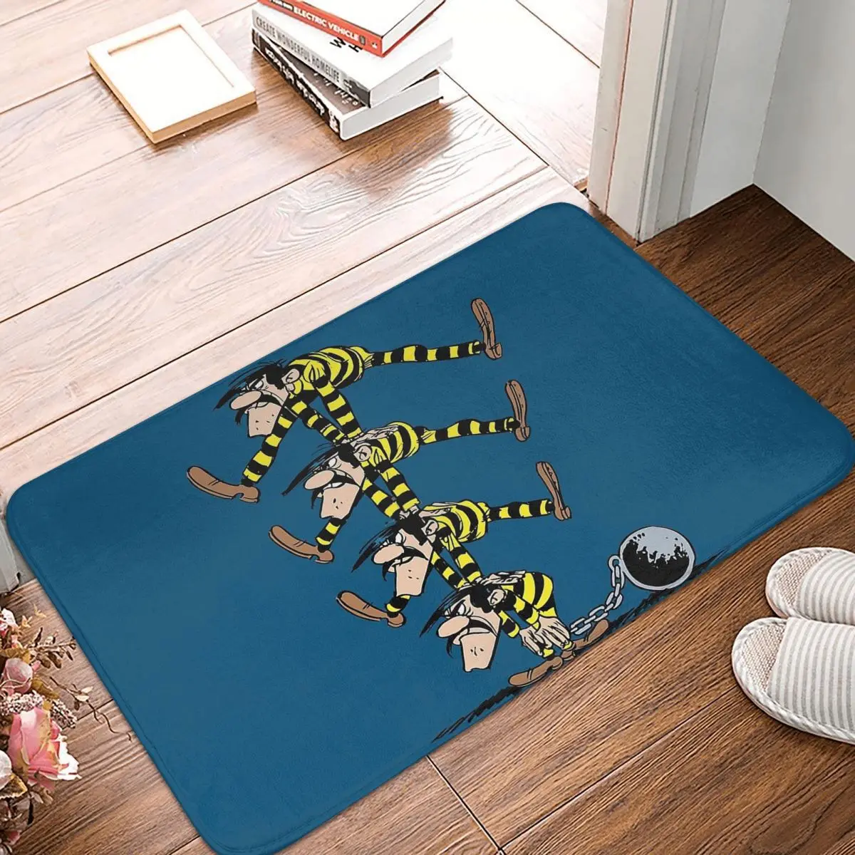 Lucky Luke Cartoon Bath Mat The Dalton Brothers Door Mat Soggiorno Tappeto Balcone Tappeto Home Decor