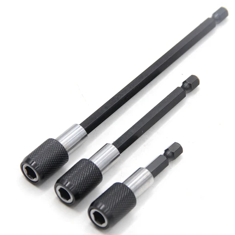 60-150mm Quick-Locking Self-Release Hexagonal Extension Rod Drill Driver Quick Transfer Screwdriver Tool Set