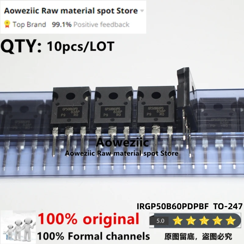 Aoweziic 2018+ 100 New Imported Original IRGP50B60PDPBF IRGP50B60PD