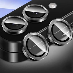 Sleek Metal Lens Ring Glass Case with Camera Protector Cover - Samsung Z Flip 7 (Black)