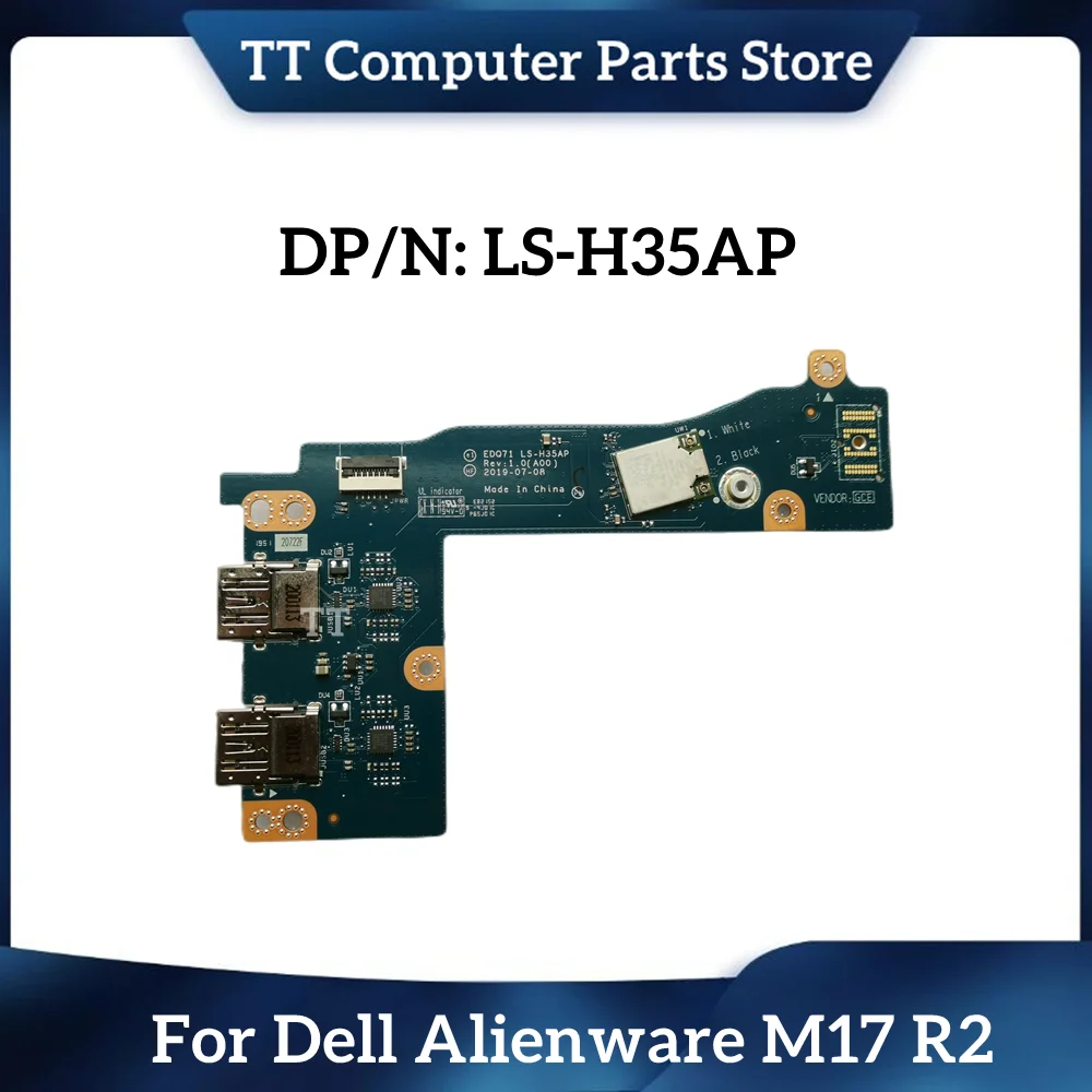 

TT New Original For Dell Alienware M17 R2 USB Audio Board Ethernet Board LS-H35AP CN-03R51M 03R51M 3R51M Free Shipping