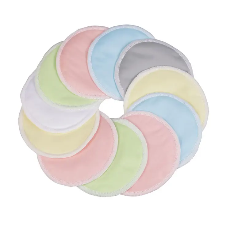 10pcs Organic Washable Breast Pad Breastfeeding Nipple Pad for Maternity Reusable Nipple Covers for Breast Feeding Nursing Pads 4