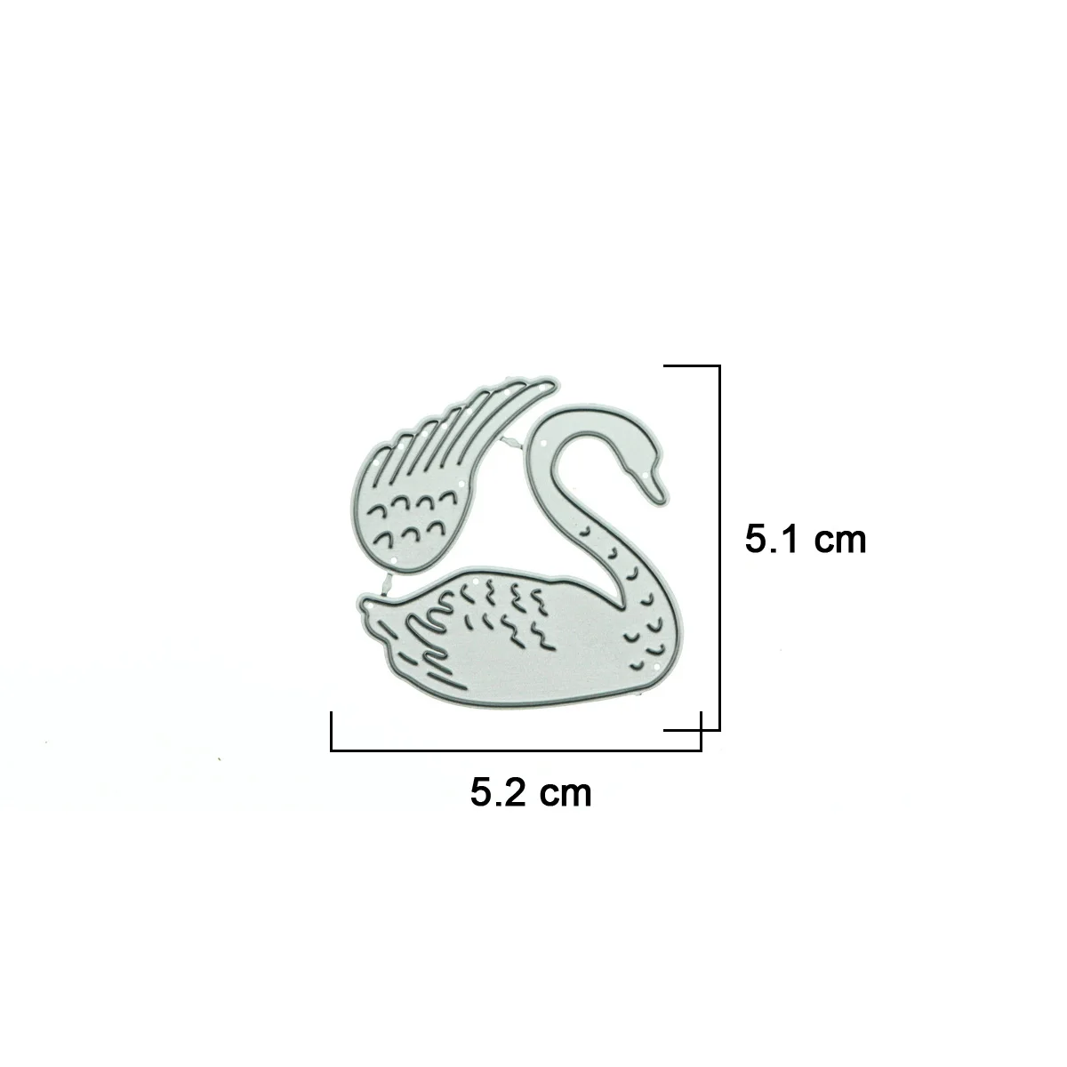 Scrapbooking 금속 절단 다이 버드 백조 패턴 펀치 스텐실 수제 인사말 카드 클립 아트 장식 종이 공예 공급