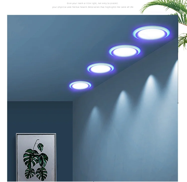 Description Picture 3 of itemLED Downlight Recessed Dimmable Anti-glare 8W 16W 3 Colors Ceiling Light narrow side sky lantern living room Spotlight AC220V