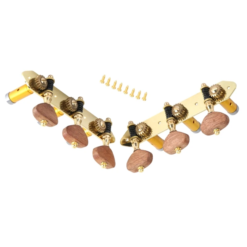 

Классическая деревянная гитара 1 Левый 1 правый гитарный тюнер ручки головки коэффициент тюнер ручка для классической гитары простой в использовании