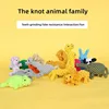 New 1pcs Pet Dog Chew Toys Kitten Grinding Cleaning Teeth Puppy Cat Rope Knot Ball Toy Animal Playing Accessories Pet Products 2