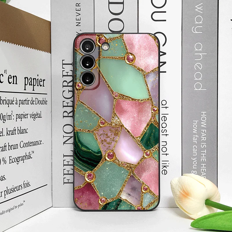 Elegant Green Marble Texture Phone Case - Frosted Soft Cover
