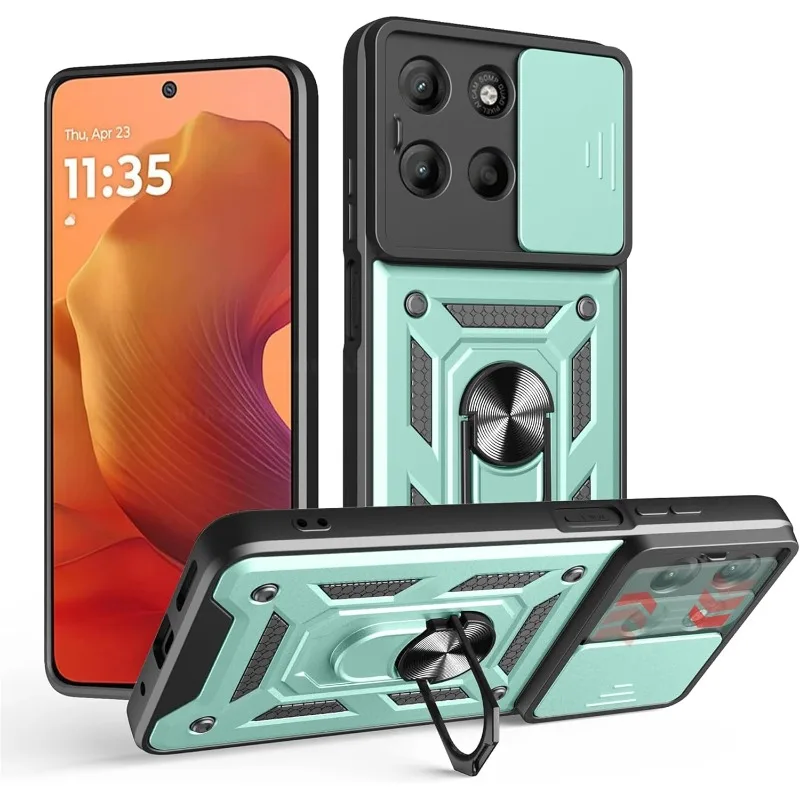 Mingle Armor Slide Lens Protective Case with Magnetic Metal Ring and Anti-Drop Design