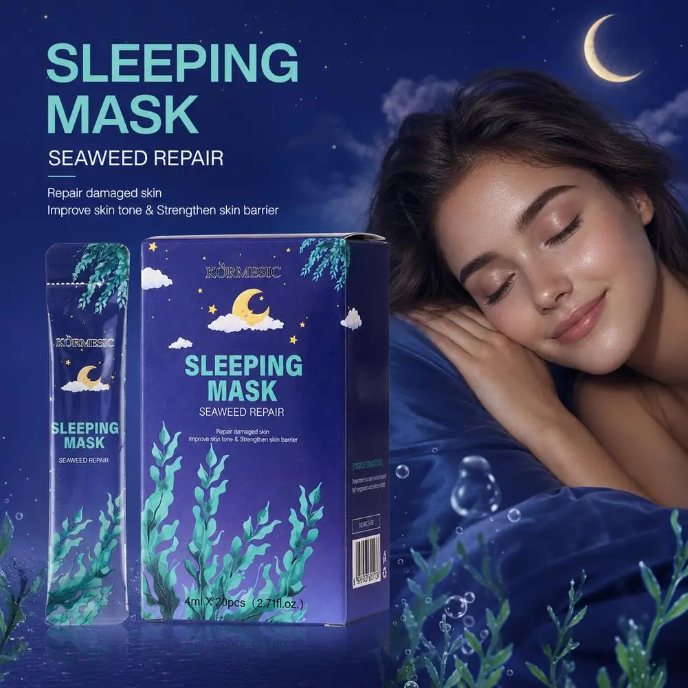 Revitalizing Seaweed Hydration Facial Mask - Pore Minimizing & Skin Plumping Moisturizer