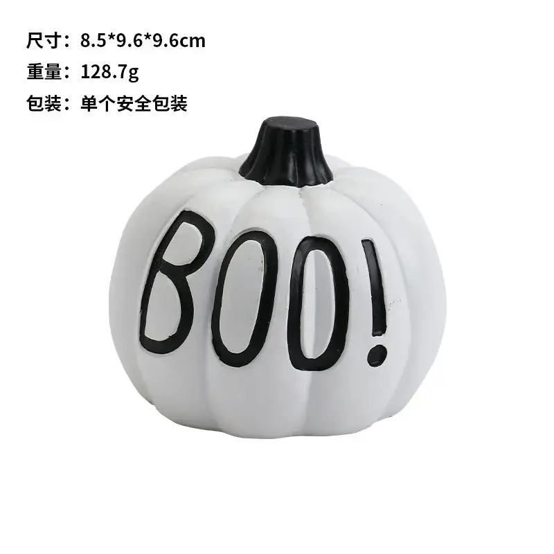 thumbnail image 1 of Halloween Pumpkin Light Decoration Horror Pumpkin Light Resin Creative Skull Light Hollow Out Large Pumpkin Atmosphere Ornament, 1 of 5
