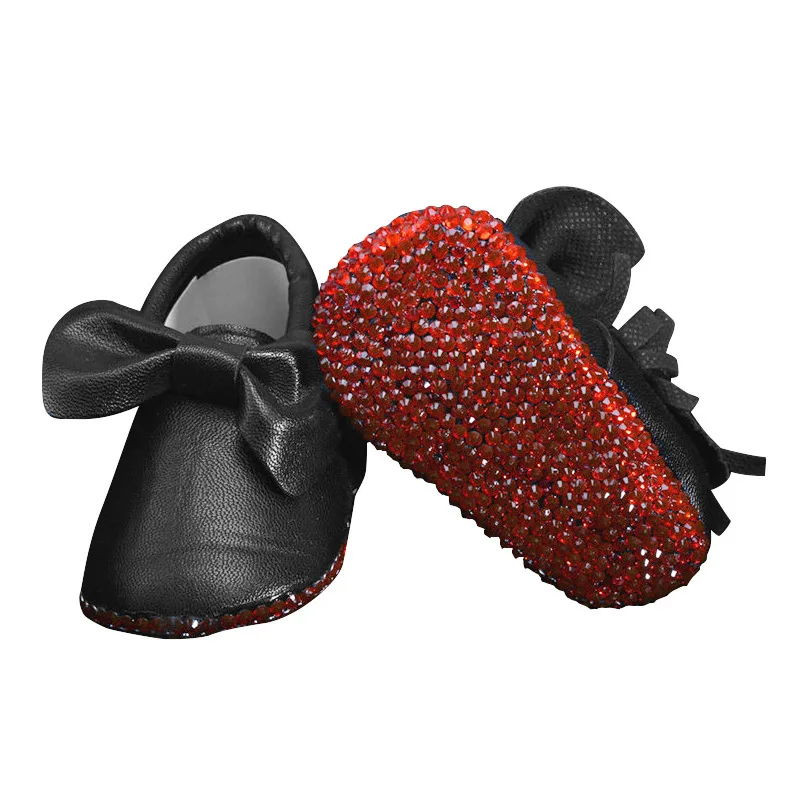 DollblingRedCrystalSoleSparklingCustomRhinestonesLeatherGirls